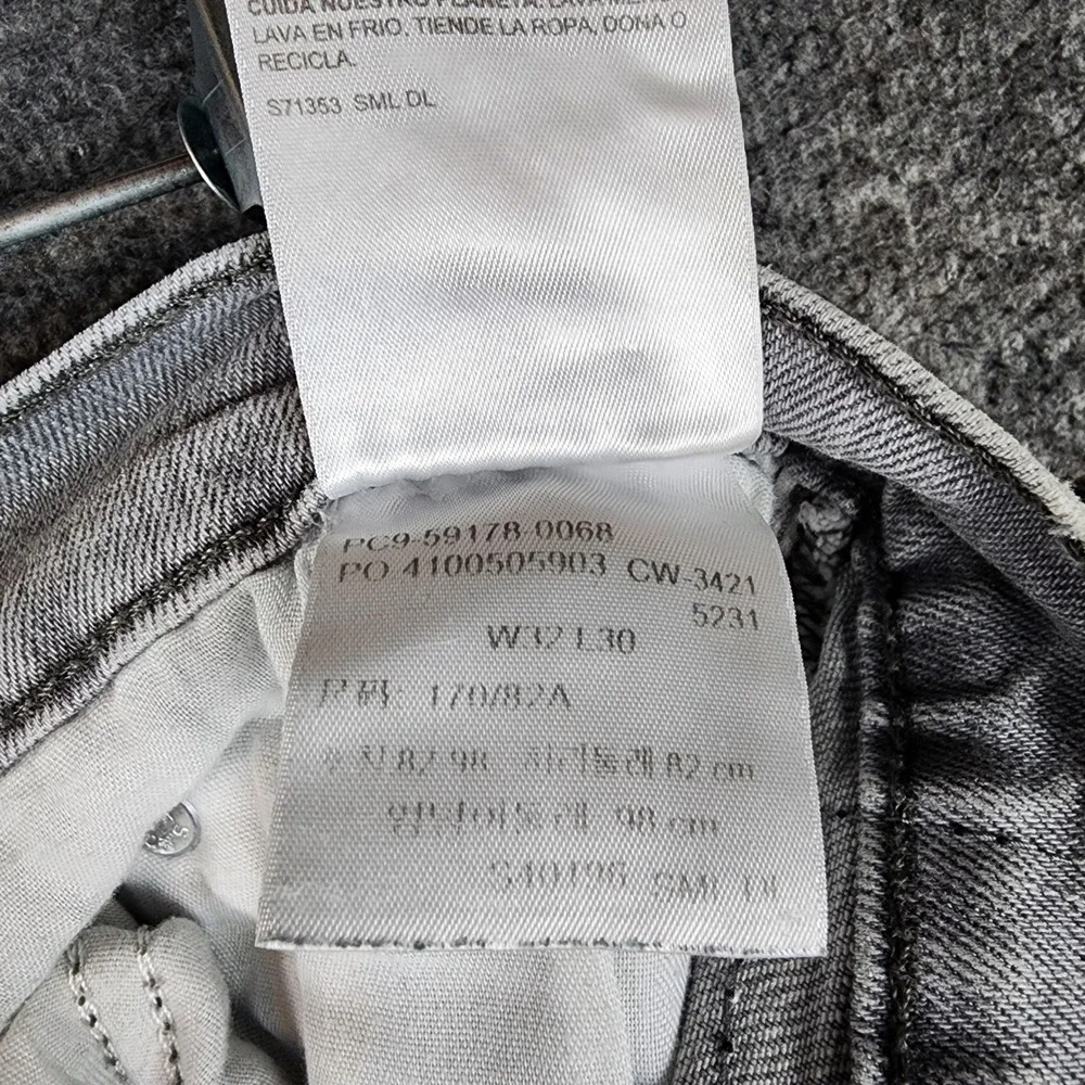 Signature by Levi Strauss & Co. Jeans Mens 32x30 S37 Slim Grey Stretch EUC